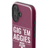 Texas A&M University Gig Em Aggies iPhone 16 Plus Impact Case